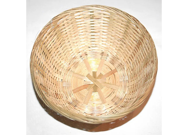 Rundes Raffiakorbchen, Natürliche Farbe, Öko-Freundlich, 22.6x4cm - Vielseitiger Organizer TK Gruppe® Grosshandel 