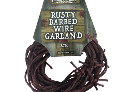 Rustige Stacheldraht-Girlande 3,7 m – gruselige Halloween-Dekoration TK Gruppe® Grosshandel 