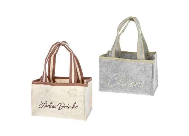 Eleganter Filz-Flaschenträger für Damen - Stilvoll, Robust, Leicht - Modell 2/S TK Gruppe® Grosshandel 