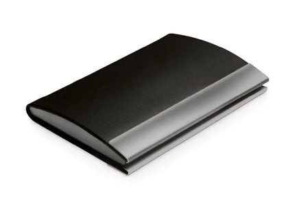 SANDLER Kartenhalter aus Metall & PU - Tiefschwarz TK Gruppe® Grosshandel 