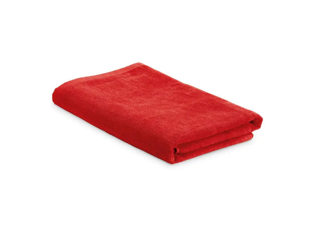 SARDEGNA Badehandtuch aus weicher Baumwolle - rot, ideal für Strand und Pool TK Gruppe® Grosshandel 