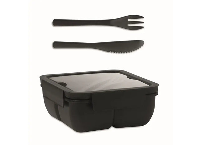 SATURDAY Lunchbox Frischhaltebehälter PP 600ml - schwarz Praktisch und stilvoll TK Gruppe® Grosshandel 