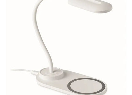 SATURN 10W Tischlampe mit integriertem Ladegerät - Elegant Weiß TK Gruppe® Grosshandel 