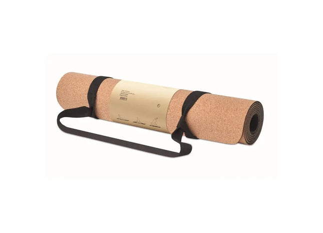 SAVASANA Kork Yogamatte, Beige, Umweltfreundlich & Rutschfest TK Gruppe® Grosshandel 