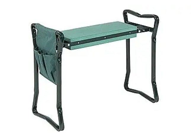 GARTENKNIESCHUTZER/SCHEMEL: Hochwertiger Gartenknie-Schutz und Sitzgelegenheit - Ergonomische Kniepolster mit Klapphocker für Komfort und Schutz beim Gärtnern TK Gruppe® Grosshandel 