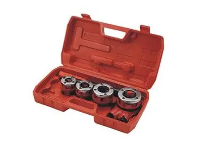 SCHNEIDKLUPPENSATZ : Hochwertiger Schneidkluppensatz - Professionelles Gewindeschneidwerkzeug-Set mit Kluppen und Gewindeschneidern TK Gruppe® Grosshandel 