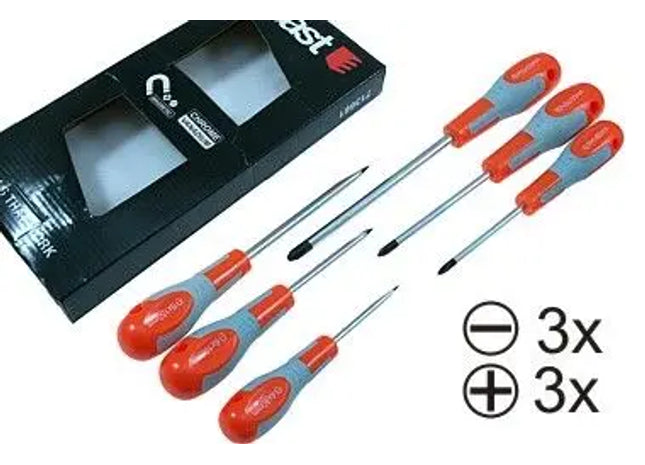 SCHRAUBENDREHERSATZ ;Premium Schraubendrehersatz: Hochwertiges Schraubenzieher-Set für präzise Montage und Reparaturen – Magnetische Spitzen, ergonomische Griffe – 12-teiliges Werkzeugset für Profis und Heimwerker TK Gruppe® Grosshandel 