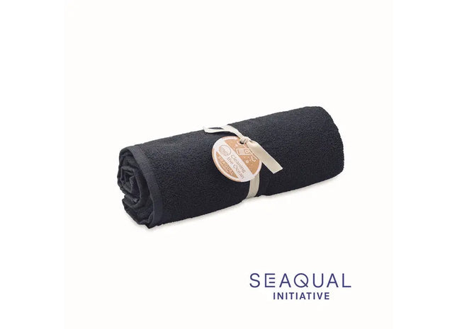 SEAQUAL Handtuch 70x140cm SAND - blau, nachhaltig und umweltfreundlich, ideal für Strand und Reisen TK Gruppe® Grosshandel 