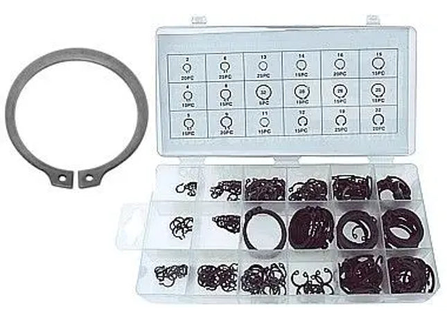 SEEGER-TYPE RINGENSATZ: Umfassendes Set von Sicherungsringen nach Seeger-Art - Sicherungsring-Kit für verschiedene Anwendungen TK Gruppe® Grosshandel 