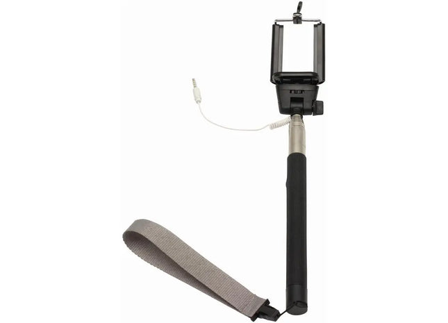 SELFIE 2.0 Teleskop-Halter, Ausziehbar, Elegant Schwarz TK Gruppe® Grosshandel 