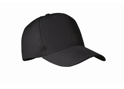 SENGA Schwarze RPET 5-Panel Baseballkappe Nachhaltig & Stylisch TK Gruppe® Grosshandel 