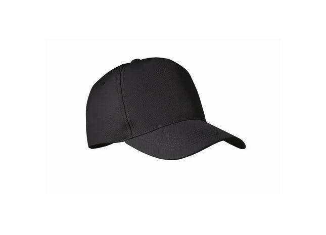 SENGA Schwarze RPET 5-Panel Baseballkappe Nachhaltig & Stylisch TK Gruppe® Grosshandel 