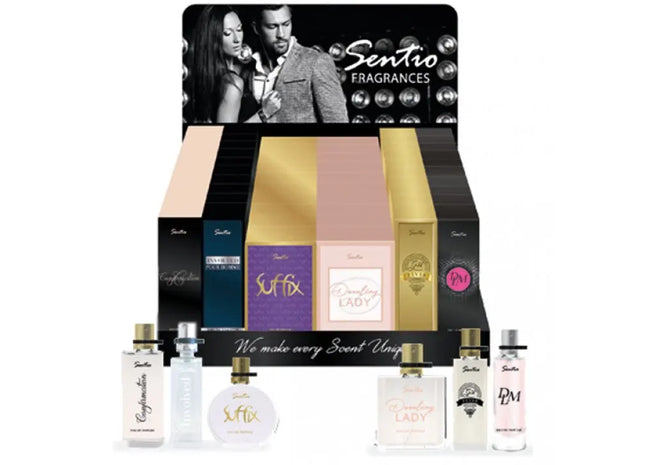 SENTIO Fragrance 15ml Showcase-1, 60pcs. Assorted Scents Pack TK Gruppe® Grosshandel 