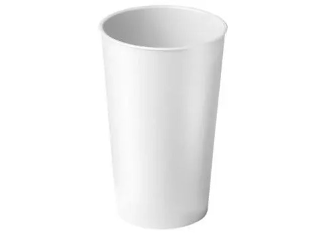 SEO-Weißer Trinkbecher 0,4 Liter, Stilvoll & Multifunktional TK Gruppe® Grosshandel 