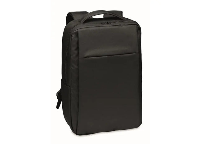SEOUL 300D RPET Laptop-Rucksack – Langlebig & Stilvoll, Schwarz TK Gruppe® Grosshandel 