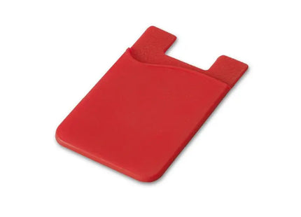SHELLEY Silikon Smartphone-Kartenhalter in Rot - Praktisch & Flexibel TK Gruppe® Grosshandel 