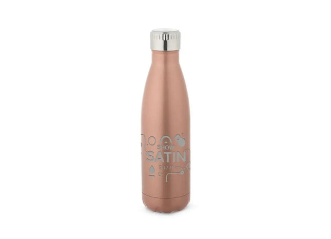 SHOW SATIN Edelstahl-Trinkflasche 540ml - Elegantes Champagner-Finish TK Gruppe® Grosshandel 