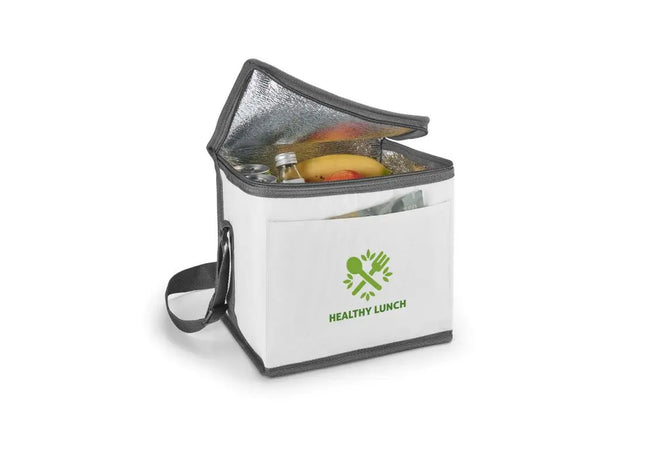 SINGAPORE Stilvolle Kühltasche 9L aus 600D, Weiß TK Gruppe® Grosshandel 