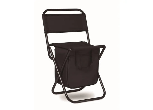 SIT & DRINK Klappstuhl mit Kühltasche in Schwarz – Praktisch & Kühlend TK Gruppe® Grosshandel 