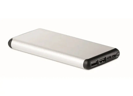 SIUR POWER 10K mAh Powerbank - Hohe Kapazität, Mattsilber TK Gruppe® Grosshandel 