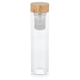 SLEDGE Glasflasche mit Teesieb: Beige & Transparent für stilvolles Teetrinken TK Gruppe® Grosshandel 