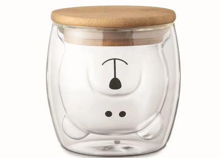 SMILE Bär Borosilikatglas Becher 450ml – Klar & Charmant TK Gruppe® Grosshandel 