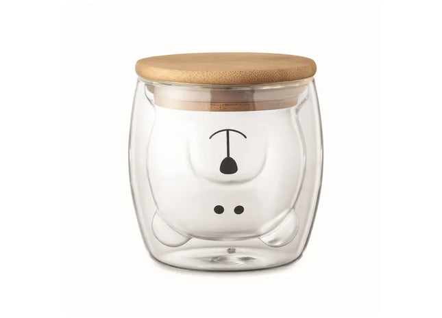 SMILE Bär Borosilikatglas Becher 450ml – Klar & Charmant TK Gruppe® Grosshandel 