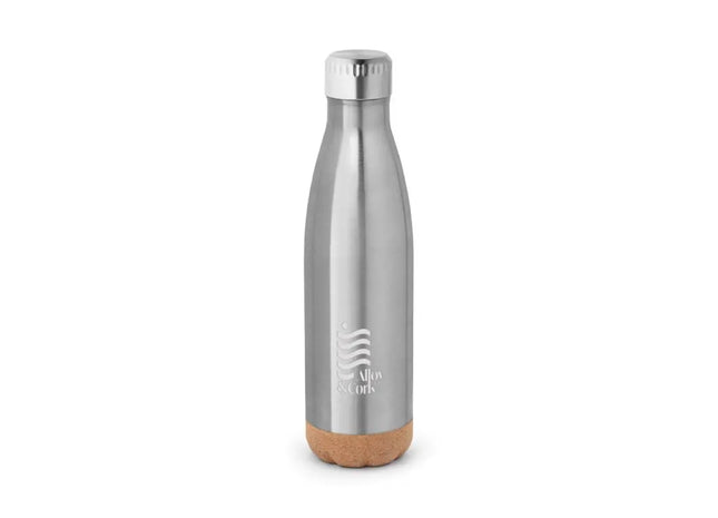 SOLBERG 560 ml Edelstahl-Thermokanne, Korkboden, Satinsilber TK Gruppe® Grosshandel 