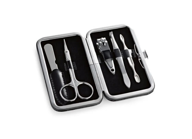 SONIA Nagelpflege-Kit, 5-teilig, Maniküre-Ausrüstung in Schwarz TK Gruppe® Grosshandel 