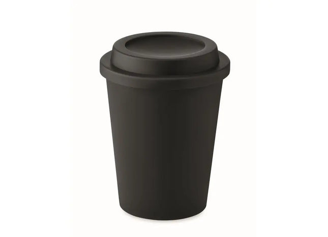 SORA Doppelwandiger PP-Becher 300ml in Schwarz: Kompakt & Isolierend TK Gruppe® Grosshandel 