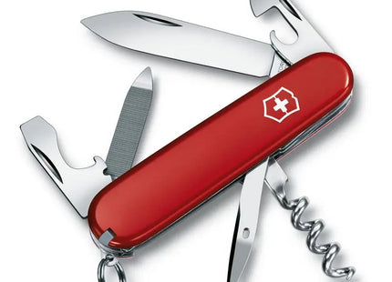 SPORTSMAN Schweizer Taschenmesser: Rot, Vielseitig, Robust für Outdoor und Alltag TK Gruppe® Grosshandel 