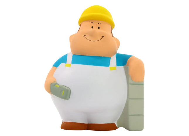 SQUEEZIES Maurer Bert - Bunter Stressball, Handtrainer, Anti-Stress Spielzeug, Multicolor TK Gruppe® Grosshandel 