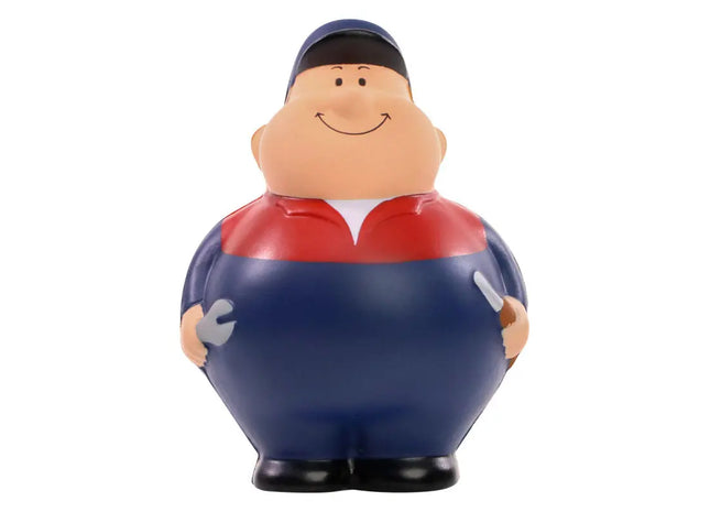 SQUEEZIES Mechaniker Bert - Bunter Stressball, Handtrainer, Anti-Stress Spielzeug, Multicolor TK Gruppe® Grosshandel 