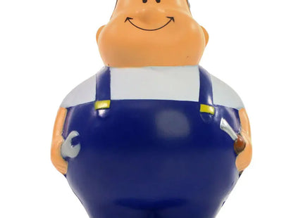 SQUEEZIES Schrauber Bert - Blau Anti-Stress Knautschfigur Blauer Mechaniker Stressball TK Gruppe® Grosshandel 