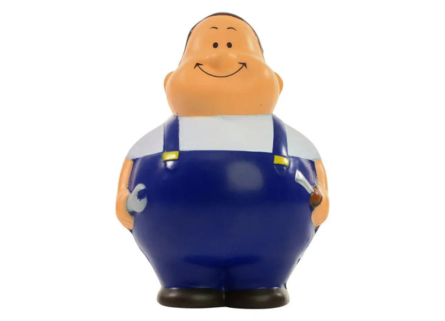 SQUEEZIES Schrauber Bert - Blau Anti-Stress Knautschfigur Blauer Mechaniker Stressball TK Gruppe® Grosshandel 