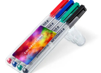 STAEDTLER Lumocolor B-Box, 4 Nicht-Permanente Marker - Transparent TK Gruppe® Grosshandel 