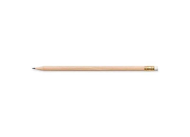 STAEDTLER Naturfarbener Hexagonal-Bleistift mit Radierer TK Gruppe® Grosshandel 
