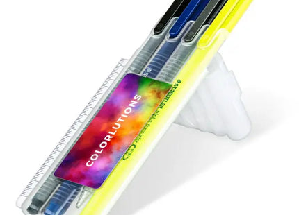 STAEDTLER triplus Mobile Office Set mit Lineal - Transparent - Praktisches Büro-Kit für unterwegs TK Gruppe® Grosshandel 