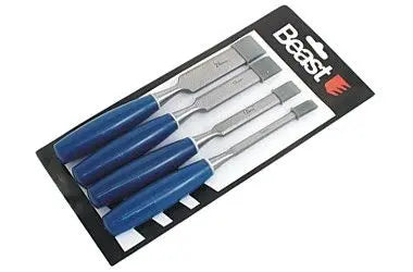 STECH-BEITELSATZ PVC-GRIFF : Präziser PVC-Griff Stechbeitel-Satz - Professionelles Schnitzbeitel-Set mit ergonomischen PVC-Griffen für Meisterwerke in der Holzbearbeitung TK Gruppe® Grosshandel 