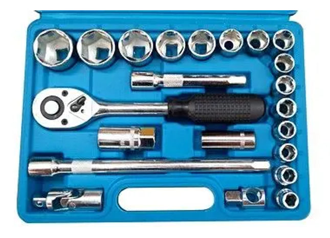 STECKSCHLUSSELSATZ : Hochwertiger Steckschlüsselsatz - Profi Werkzeugset für präzise Montagearbeiten und Reparaturen TK Gruppe® Grosshandel 