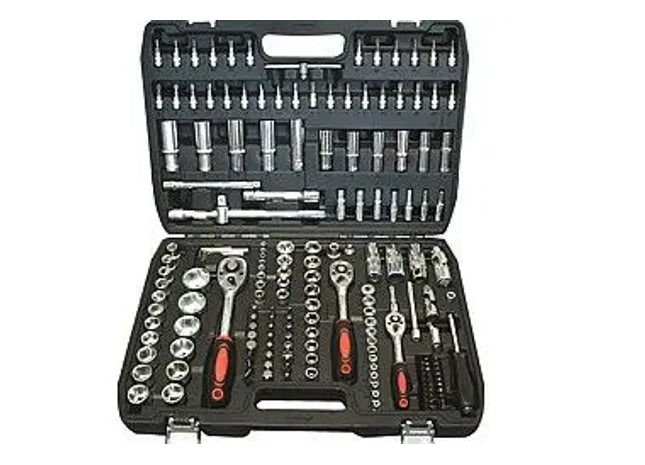 STECKSCHLUSSELSATZ : Premium Steckschlüsselsatz - Umfangreiches Werkzeugset für präzise Montagearbeiten und Reparaturen TK Gruppe® Grosshandel 