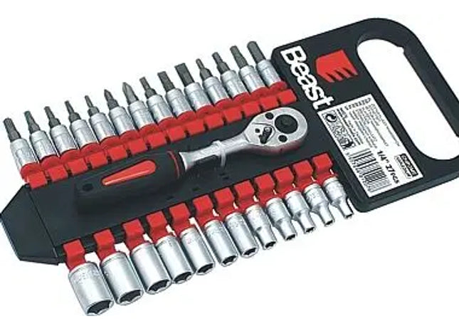 STECKSCHLUSSELSATZ : Profi Steckschlüsselsatz - Hochwertiges Werkzeugsortiment für präzise Schraubarbeiten TK Gruppe® Grosshandel 