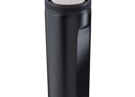 STEELONE Thermobecher – moderner Isolierbecher in Schwarz-Silber für unterwegs TK Gruppe® Grosshandel 