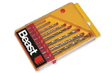 STEINBOHRERSATZ : Hochwertiger Steinbohrersatz - Profi Bohrerset für präzises Bohren in Stein | Mauerbohrer Set | Betonbohrer Kit | SDS Bohrer | Bohrmaschinen Zubehör TK Gruppe® Grosshandel 