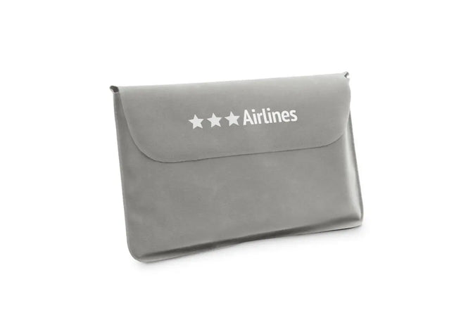 STRADA Aufblasbares Reisekissen in Hellgrau - Komfortabel und Tragbar TK Gruppe® Grosshandel 