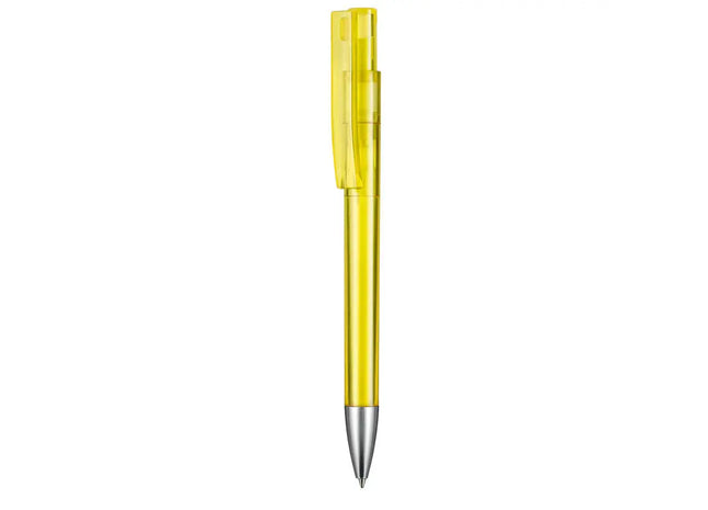 STRATOS TRANSPARENT Kugelschreiber in Ananas-Gelb – Leuchtend & Durchsichtig TK Gruppe® Grosshandel 