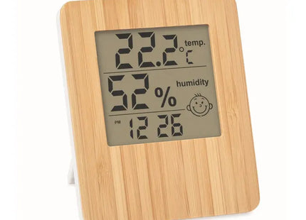 SUNCITY Bambus-Wetterstation, Natürliches Holzdesign, Präzise & Modern TK Gruppe® Grosshandel 