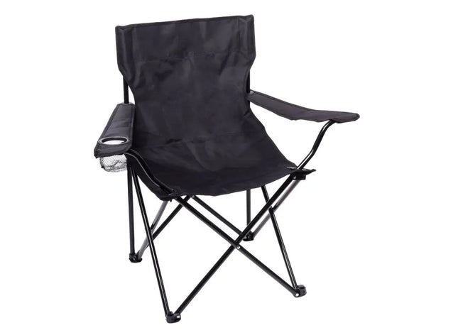 SUNNY DAY Strand- und Campingstuhl in Schwarz – Vielseitig & Bequem TK Gruppe® Grosshandel 