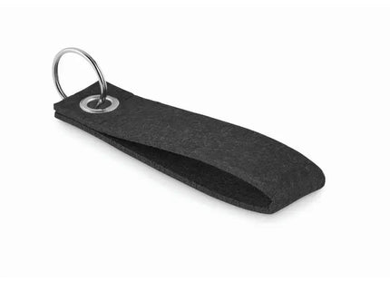 SUORA RPET-Filz Schlüsselanhänger in Schwarz - Umweltfreundlich & Stilvoll TK Gruppe® Grosshandel 