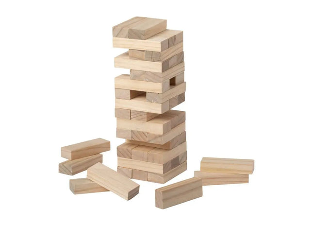 Sabix Turmspiel in Naturholz - Spannendes Geschicklichkeitsspiel für die Familie TK Gruppe® Grosshandel 